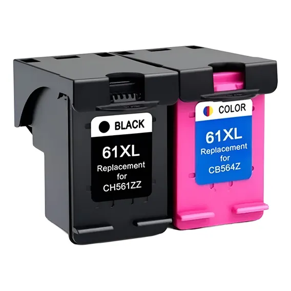 Kit Cartucho Compatível 61 61xl Preto + Colorido Foto 1