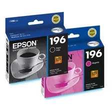 Kit Cartucho De Tinta Epson T196 Magenta/preto (eps01) Foto mini 3