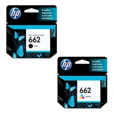 Kit Cartucho Hp 662 Preto + 662 Colorido Foto mini 2