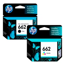 Kit Cartucho Hp 662 Preto + 662 Colorido Foto mini 1