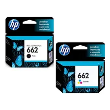 Kit Cartucho Hp 662 Preto E Colorido Foto mini 3