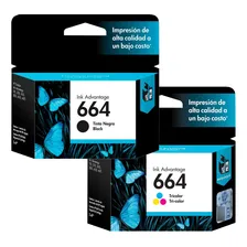 Kit Cartucho Hp 664 Preto E Hp 664 Colorido Foto mini 1