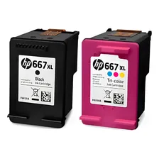 Kit Cartuchos Hp 667 Xl Preto + Xl Color 2376 2776 Foto mini 2