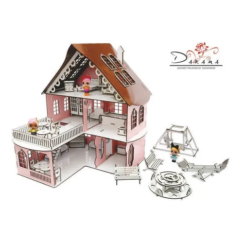 Kit Casa Bonecas 29 Moveis Decorativa Cindy Princesa Darama Foto 1
