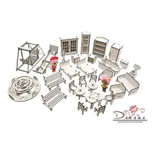 Kit Casa Bonecas 29 Moveis Decorativa Cindy Princesa Darama Foto mini  3