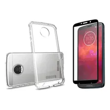 Kit Case Capa Proteção Para Motorola Moto Z3 Play + Pelicula Cor Transparente Foto  mini 1
