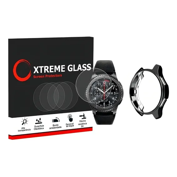 Kit Case + Pelicula Galaxy Watch 46mm Gear S3 Frontier Capa Foto 1