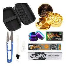 Kit Case Seda De Vidro Dichavador Metal Óleo Tambor Sedas Foto mini 1