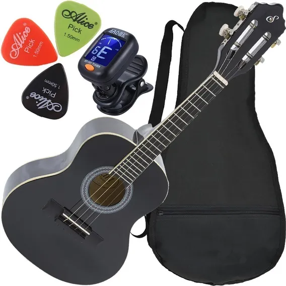 Kit Cavaco Acústico Giannini Cs14 C/ Capa Palhetas Afinador Cor Preto Foto 1