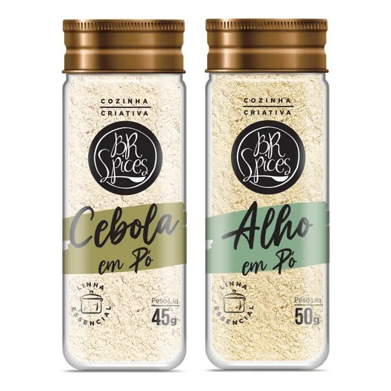 Kit Cebola E Alho Em P贸 Br Spices Foto 1