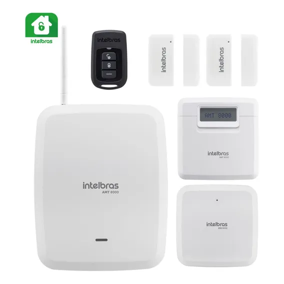 Kit Central De Alarme 8000 Intelbras 2 Sensores Magnético Foto 1