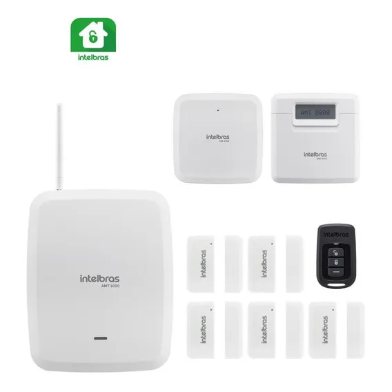 Kit Central De Alarme 8000 Intelbras 5 Sensores Magnético Foto 1