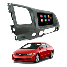 Kit Central Multimídia 7p Carplay + Moldura 2 Din New Civic Foto mini 1