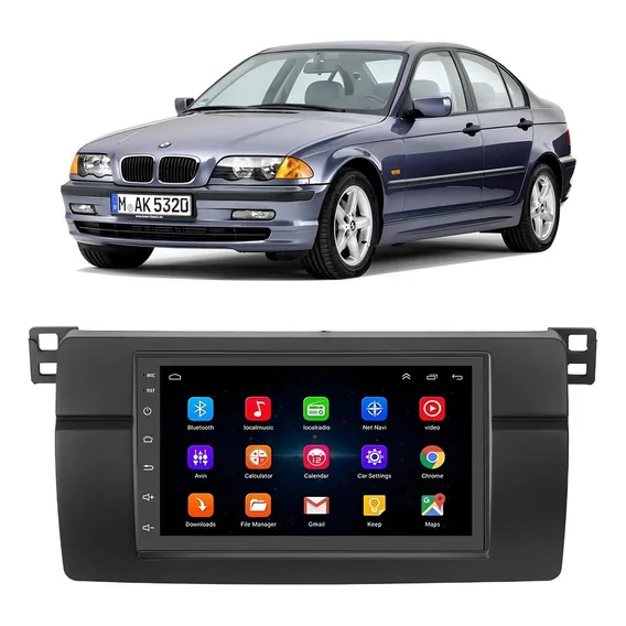 Kit Central Multimídia Android Bmw Serie 3 E46 1999 2000 Foto 1