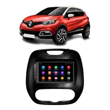 Kit Central Multimidia Android Captur 2017 2018 2019 A 2022 Cor Black Piano Foto  mini 1