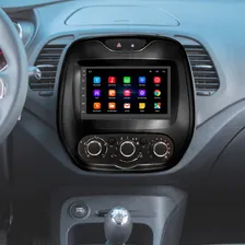 Kit Central Multimidia Android Captur 2017 2018 2019 A 2022 Cor Black Piano Foto mini  2