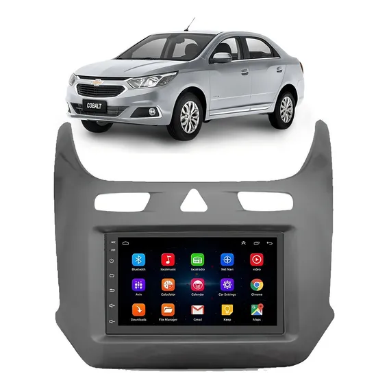 Kit Central Multimídia Android Cobalt 2016 2017 2018 2019 Foto 1