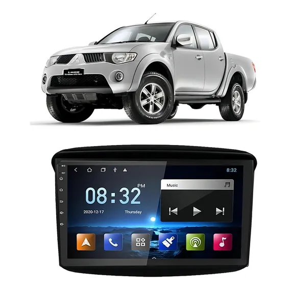 Kit Central Multimídia Android Mitsubishi L200 Triton 2008 A Foto 1
