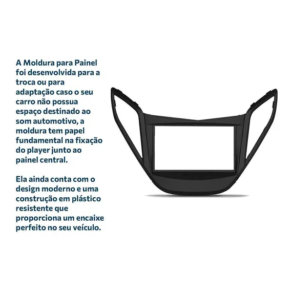 Kit Central Multimídia Hyundai Hb20 2 Din + Moldura + Câmera Foto 1