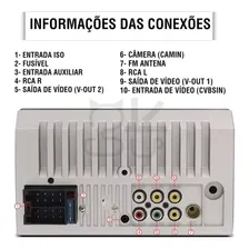 Kit Central Multimidia Mp5 Bluetooth Usb Espelha+ CĂąmera RĂ© Foto mini 3