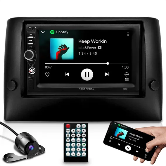 Kit Central Multimídia Mp5 Espelhamento Usb + Moldura Câmera Foto 1