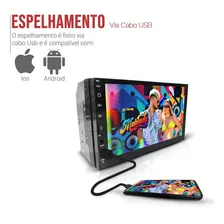 Kit Central Multimidia Mp5 Mp8 Duster Moldura Câmera Esp Ios Foto mini  2