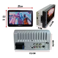 Kit Central Multimídia Universal 2din Monitor Encosto 8 Pol Foto mini 2