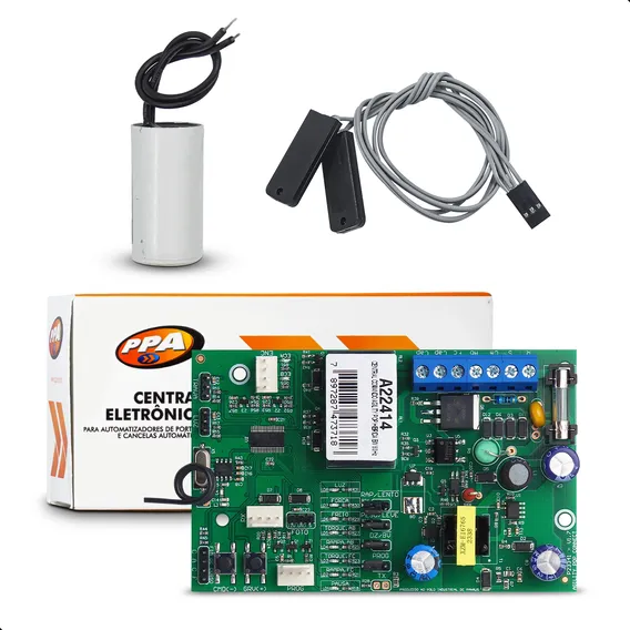 Kit Central Placa Motor Ppa Pop Capacitor Fim De Curso Reed Frequência Fim De Curso Dz Capacitor 12uf Foto 1