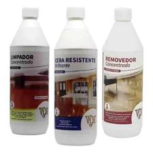 Kit Cera Brilhante + Removedor + Limpador De Madeira Foto  mini 1