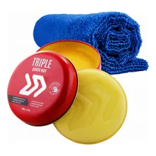 Kit Cera De Carnauba Cristalizadora Triple Paste Wax 100g Foto mini 1