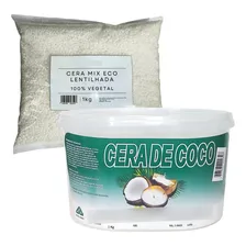 Kit Cera De Coco Solven Para Velas 1kg + Cera Eco Mix 1kg Foto  mini 1