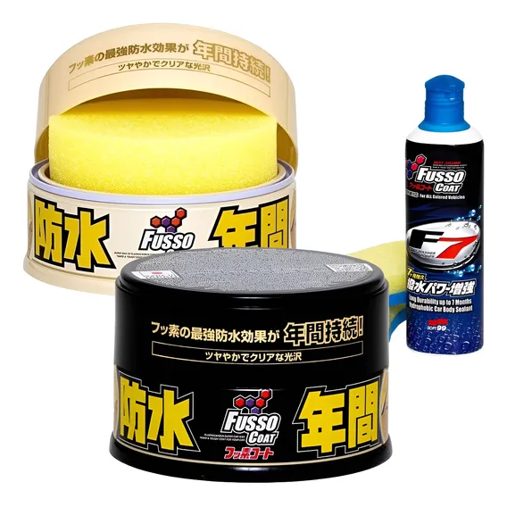 Kit Cera Soft99 Fusso Coat Dark E Light + Selante Líquido F7 Foto 1
