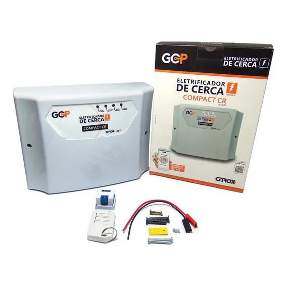 Kit Cerca Eletrica Alarme 70m 4 Sensores Discadora Bateria 110v/220v Foto 1