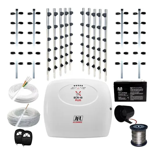 Kit Cerca Elétrica Jfl Ecr 18 40 Metros Big Haste Meia Lua 110v/220v Foto 1