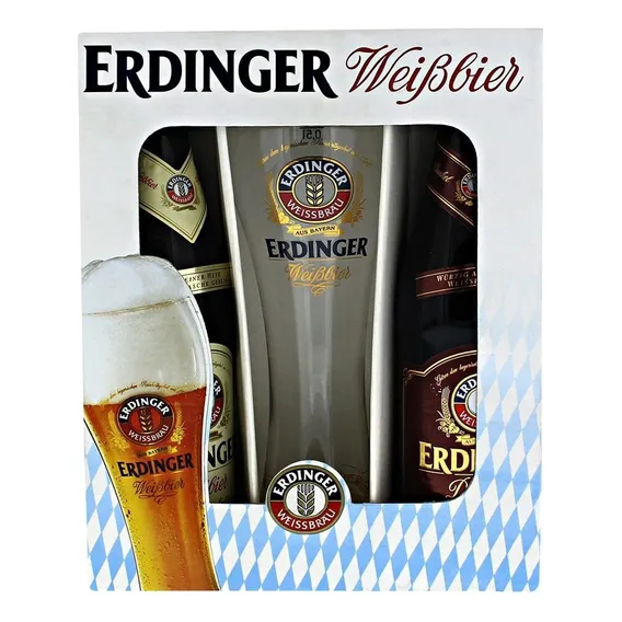 Kit Cerveja Alemã Erdinger Garrafa 500ml Foto 1