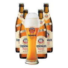 Kit Cerveja Alemã Erdinger Garrafa 500ml Foto mini 4