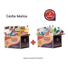 Kit Cesta Basica Completa 30 Itens Alimentos Higiene Limpeza Foto mini  3