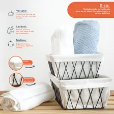 Kit Cesto Aramado Com Forro Multiuso 15cm E 18 Cm - Oikos Foto mini  3