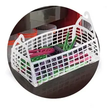 Kit Cesto E Pregadores De Roupas Dobrável Com 24 Pregadores Cor variada Foto mini  2