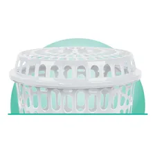Kit Cesto Telado 60l Branco Cesto Com 36 Prendedores Branco Foto mini 3