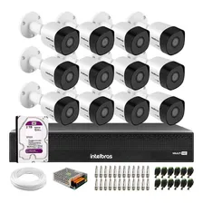 Kit Cftv 12 Câmeras Seg Full Hd 3230b Dvr Intelbras 3116 2tb Foto  mini 1