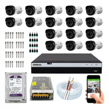 Kit Cftv 16 Câmeras Intelbras Vhl 1220b Full Hd 1080p Purple Foto  mini 1