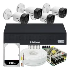 Kit Cftv 4 Câmeras Segurança Intelbras Dvr 4 Canais Com Hd Foto mini 1