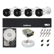 Kit Cftv 4 Câmeras Segurança Intelbras Dvr 4 Canais Com Hd Foto mini 2