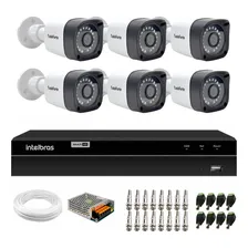 Kit Cftv 6 Cameras Segurança 1080p Full Hd Dvr Intelbras 8ch TF1080P MHDX 1208 Foto  mini 1