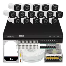 Kit Cftv Ahd 16 Cameras 1080p Full Hd + Dvr 16ch Intelbras Foto  mini 1