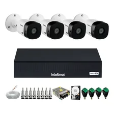 Kit Cftv Completo 4 Câmeras Vhl1220b Hd 1080p Dvr Intelbras Foto mini 1