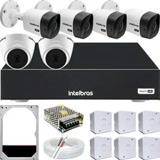 Kit Cftv Intelbras 6 Câmeras Segurança Cftv Dvr 8ch Hd 500gb Foto  mini 1