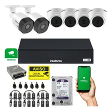 Kit Cftv Intelbras 6 Câmeras 1080p Com Mhdx 1008c E Hd 2tb Foto mini 1