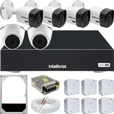 Kit Cftv Intelbras 6 Câmeras Segurança Cftv Dvr 8ch Hd 500gb Foto mini 1